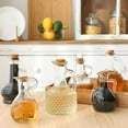 thumbnail image 4 of ACDANC Olive Oil Cruet Syrup Glass Jars Salad Dressing Bottle Transparent Container Kitchen Seasoning Holder, 4 of 7