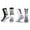 2 Pairs/Black White, variant on QCWQMYL Men's Grip Soccer Socks 4 Pairs Non Skid Grippy Hospital Training Sock Gear up One Size