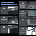 thumbnail image 6 of MEET Double Bowl Kitchen Sink & Drain Kit, 32 in Stainless Steel Vegetable Dishwashing Basin with Sewer Pipe Drain Basket, 8-Inch Deep, Black, 6 of 10