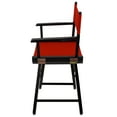 thumbnail image 3 of Extra-Wide Premium 18" Directors Chair Black Frame with Red Color Cover, 3 of 10
