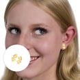 thumbnail image 2 of Fashionable Dimensional Golden Leaf Earrings Portable Alloy Designs for Evening Event, 2 of 8