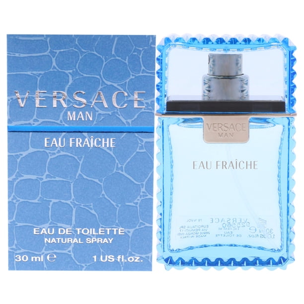 Versace Man Eau Fraiche de Versace para hombres - EDT Spray de 1 oz - Paquete de 2