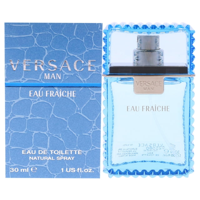 Versace Man Eau Fraiche de Versace para hombres - EDT Spray de 1 oz - Paquete de 2