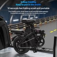 thumbnail image 6 of 500W Adult Electric Bicycle,14 In Folding Electric Bicycle,48V 10.4Ah,Top Speed 25 Mph, Dual Disc Brake Safety System, 3-Speed Riding, Front Fork With Shock Absorption, 6 of 8