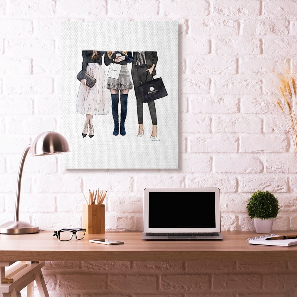 Stupell Industries Fashion Models Glam Brands Watercolor Canvas Wall Art by Amanda Greenwood
