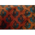 thumbnail image 4 of oneOone Cotton Silk Orange Fabric Bird Block Sewing Craft Projects Fabric Prints By Yard 42 Inch Wide, 4 of 4