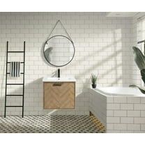 Carlsbad 24" Floating Bathroom Vanity Weathered Fir