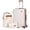 Beige, variant on Rosamo 3-Piece 20 inch Hardside Luggage Set, Carry on Suitcase with Spinner Wheels & TSA Lock, Travel Backpack with USB & Type-C Charging Port, Toiletry Bag, Black