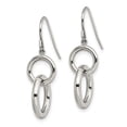 thumbnail image 2 of Primal Steel Stainless Steel Circle Dangle Shepherd Hook Earrings, 2 of 7