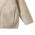 thumbnail image 4 of Cethrio Girls Fleece Jackets, Stand up Collar Zip up Long Sleeve Outdoor Winter Outerwear Beige Size 10-11 T, 4 of 4