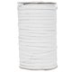 thumbnail image 2 of Rollo de 200 yardas de banda elástica de alta elasticidad, multifuncional, para ropa protectora, 6 mm de ancho, color blanco, 2 of 13