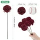 thumbnail image 3 of Uxcell Flores de Bola de Crisantemo Artificial, Ramos de Seda de Hortensia Falsos para el Hogar/Boda Rojo Vino 30 Pack, 3 of 7