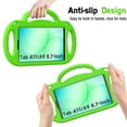 thumbnail image 4 of BMOUO Kids Case for Samsung Galaxy Tab A11 8.7 Inch 2025 / A9 8.7" 2023 / A7 Lite 8.7” 2021, with Shoulder Strap Lightweight, Shockproof Handle Stand Protective Cover, Green, 4 of 7