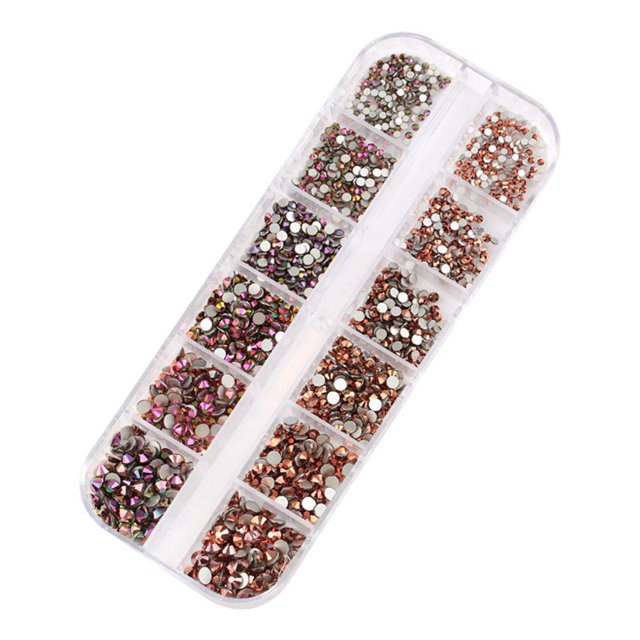 Nail Rhinestones Rhinestones for Nails Glass Crystal Nail Rhinestones DIY Handcraft Different Styles Sweet Gift for Mobile Phone Rinestones Set