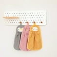 thumbnail image 3 of Unique Bargains Cute Cartoon Animal Pattern Hanging Hand Towels Pink, 3 of 5