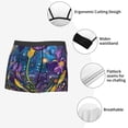 thumbnail image 3 of Fotbe Cosmic Purple Irises Calzoncillos Tipo Boxer con Bolsa de Soporte Total para Hombre, X-Temp Fresco, Transpirable y de Secado Rápido-Medium, 3 of 5