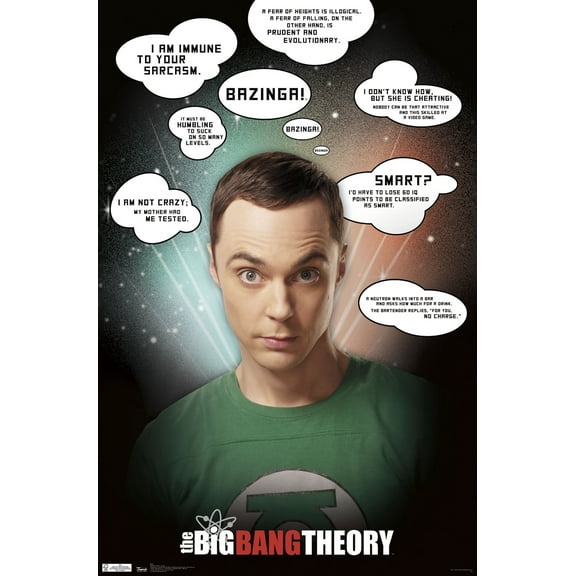 The Big Bang Theory - Quotes Wall Poster, 22.375" x 34"