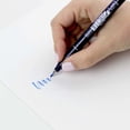 thumbnail image 2 of Tombow Fudenosuke Blue Hard Tip Brush Pen - Great for Drawing, Calligraphy, Sketching, and Note Taking - Bulk 12 Pack, 2 of 4