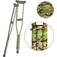 thumbnail image 3 of Mis Muletas - Muletas para adolescentes y adultos con empuñadura y longitud ajustables. Para personas de 1,78 m o más. Fabricadas en aluminio ligero y duradero con acolchado para las axilas. Color ver, 3 of 5