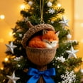 thumbnail image 1 of Adorno de árbol de Navidad colgante acrílico de animales del bosque de 10 cm | Decoración navideña caprichosa | Regalo festivo duradero | Decoración con temática de naturaleza | Accesorio para, 1 of 5