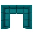 thumbnail image 3 of Modway Comprise Sectional Sofa, Teal Fabric, 3 of 3
