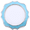 Scalloped Aqua & Silver, variant on " OCCASIONS " 10 Pieces Round 13.25'' Round, Party Decoration Disposable Charger Plates (Scalloped Imperial Plain White)