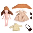 thumbnail image 1 of Muñeca de peluche de niña hecha a mano, linda muñeca de niña, juguete de peluche, regalo de cumpleaños de Navidad para niños, 1 of 10