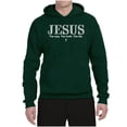 thumbnail image 2 of Wild Bobby Jesus the Way. The Truth. The Life Inspirational/Christian Unisex Graphic Hoodie Sweatshirt, Forest Green, X-Large, 2 of 5