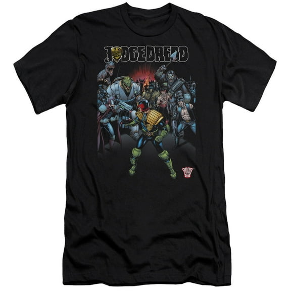 Judge Dredd - Behind You - Slim Fit Short Sleeve Shirt - X-Large