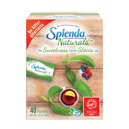 SPLENDA® NATURALS STEVIA SWEETENER PACKETS - 40CT SPLENDA® NATURALS STEVIA SWEETENER PACKETS - 40CT