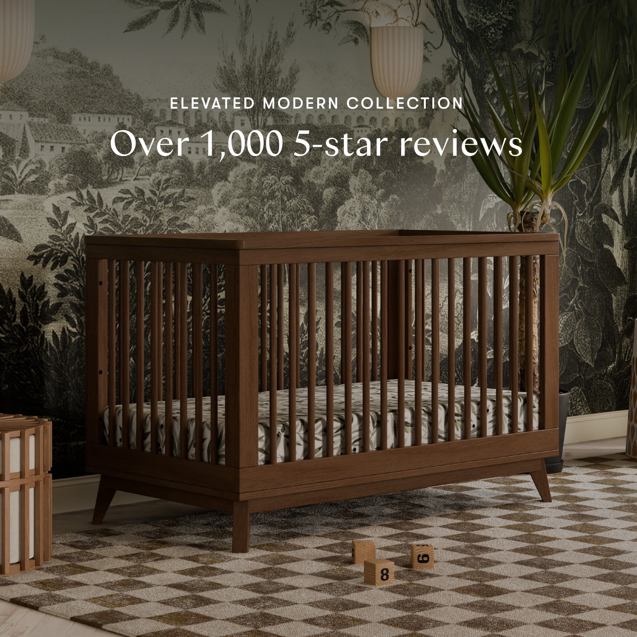 Babyletto Scoot 3-in-1 Convertible Crib with Toddler Bed Conversion Kit