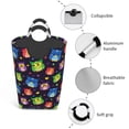 thumbnail image 3 of Disketp Owls And Hearts Square Laundry Bag Large Collapsible Dirty Clothes Bags With Handles Waterproof Essentials Storage For College Dorm, Family, 3 of 5