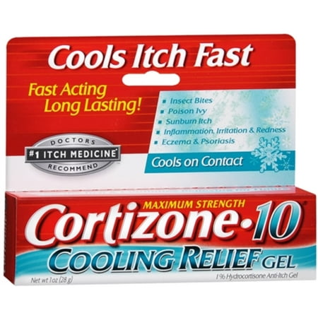 Cortizone-10 Cooling Relief Anti-Itch Gel 1 oz (Pack of 2)