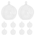 thumbnail image 4 of 12 piezas colgante colgante de bola árbol de navidad adorno de bola transparente favores de regalo para niños, 4 of 5