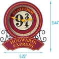 thumbnail image 5 of Silver Buffalo Harry Potter Platform 9 3/4 Station Wall Clock, 9.44 x 8.22 Inches, 5 of 6