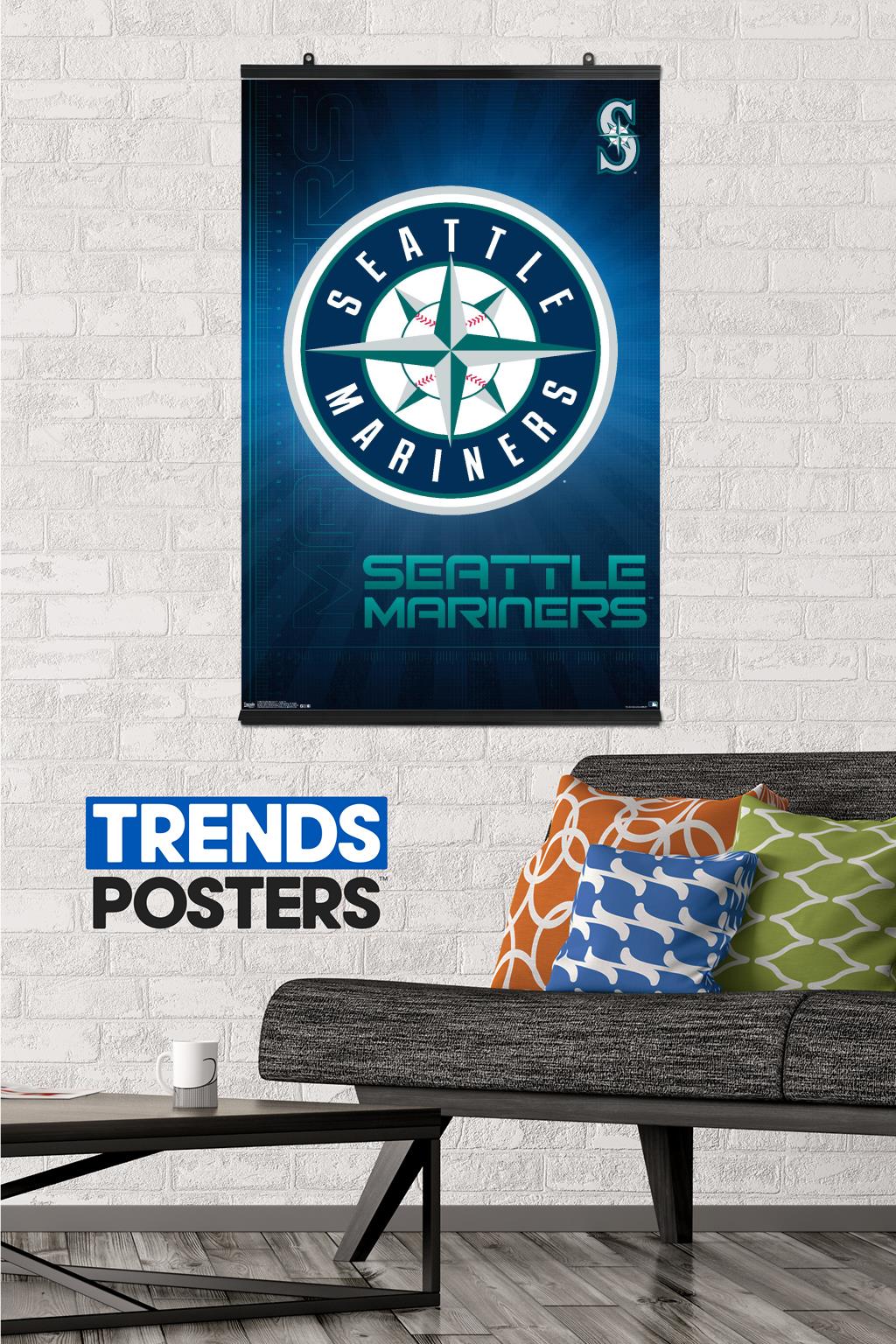 MLB Seattle Mariners - Logo 16 Wall Poster, 22.375" x 34"