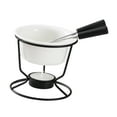 thumbnail image 4 of Olla para fondue de queso con tenedores, taza para derretir , vela de té, olla para derretir chocolate, para dulces, tapas y, 4 of 9