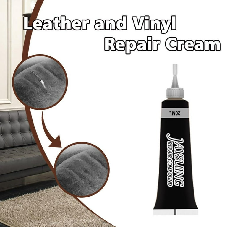 Dengmore Leather Repair Kits Repair Tears and Burn Holes 20ml Leather  Repair Filler Cream Kit Restores Car Seat Sofa Scratch Rip Scuffs Tool 