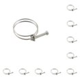 thumbnail image 1 of Cateissary Abrazadera de aro de alambre de acero inoxidable: abrazaderas de tubo resistentes y resistentes a la corrosión 32-36 32-36 10Conjunto, 1 of 6