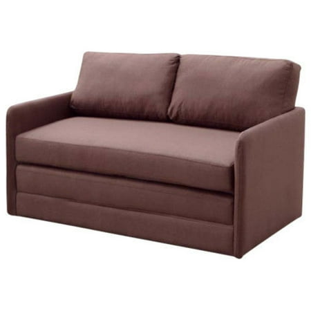 US Pride Furniture Ray-Ray Convertible Sleeper Loveseat, Brown