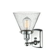 thumbnail image 6 of 916-1W-PC-G44-Innovations Lighting-Cone - 1 Light Wall Sconce In Industrial Style-13 Inches Tall and 8 Inches Wide-Polished Chrome Finish-Seedy Glass, 6 of 7