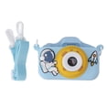 thumbnail image 2 of Cámara para niños de 20 MP para niños y niñas, regalo de cumpleaños con grabadora de vídeo de juegos, 1080P, 2 pulgadas, IPS, azul, azul, 2 of 5