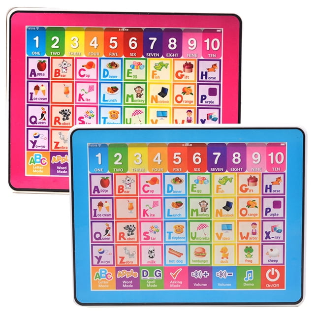 Juguete para teléfono móvil con pantalla táctil para bebé, máquina de aprendizaje de números con letras LED, luz musical, juguete para teléfono
