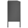 thumbnail image 4 of vidaXL Sideboard Anthracite 41.3"x13.8"x27.6" Steel and Tempered Glass, 4 of 11