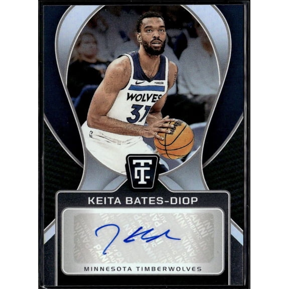 2025 Panini Totally Certified TCS-KBD Keita Bates-Diop Auto Autograph Minnesota Timberwolves Basketball Card Minnesota Timberwolves NBA Autographed Ba