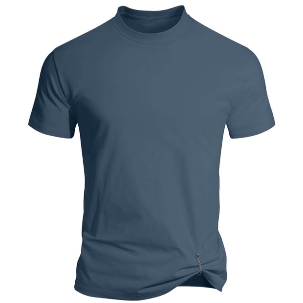Redonda Alta Mesa Magnética Desmontable Pullover de Manga Corta Top para los Hombres, Suave Transpirable Absorción de Sudor Secado Rápido Desgaste Deportivo