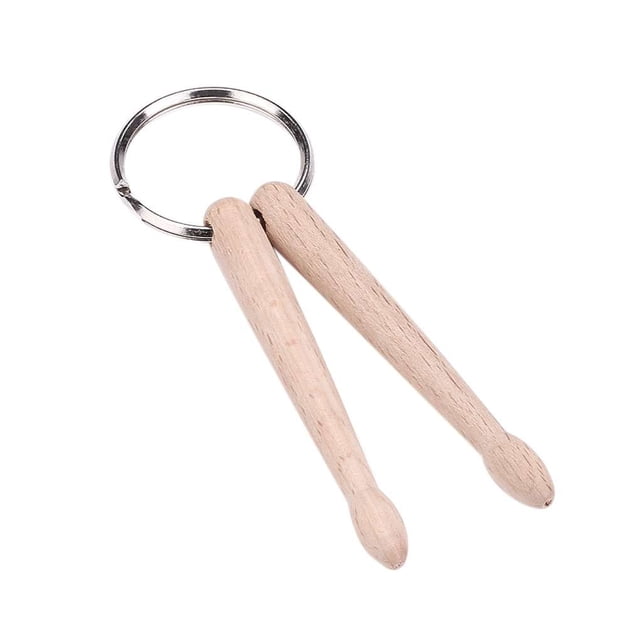Sonducket Mini baquetas de tambor llavero instrumento de percusión llavero llaveros moda llavero regalo de cumpleaños accesorio 2 baquetas Type3 NO3 Sonducket PS10963-02