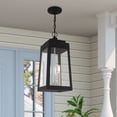 thumbnail image 5 of 20857-04 Livex Lighting Oslo - 3 Light Outdoor Pendant Lantern in Mid Century Modern Style - 8.25 Inches wide by 19.75 Inches high-Black Finish, 5 of 11