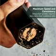 thumbnail image 4 of HexClad HexMill Pepper Grinder, Professional Grade Heavy Duty, Refillable, Aluminum Matte Black, Adjustable Ten Coarse Grind Settings, 4 of 8
