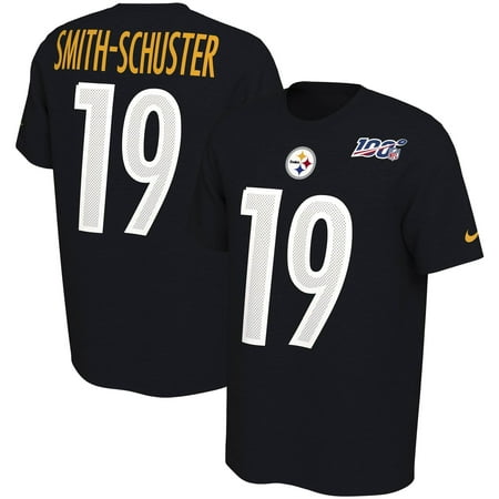 JuJu Smith-Schuster Pittsburgh Steelers Nike NFL 100th Season Player Pride Name & Number Performance T-Shirt - (Best Number For Jersey)
